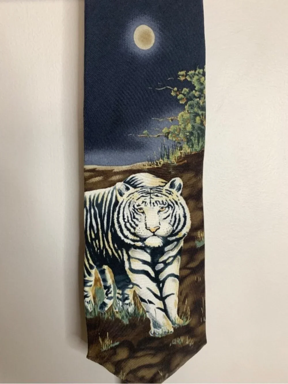 Vintage Tiger Safari 100% Silk